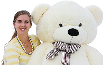 Amazon.com: Joyfay Giant Teddy Bear, White- Over 6ft (78